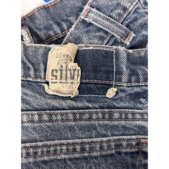 Vintage Levis Silvertab Jeans 34 in x 26 in Mens Loose Fit Made USA Denim - Picture 9 of 10
